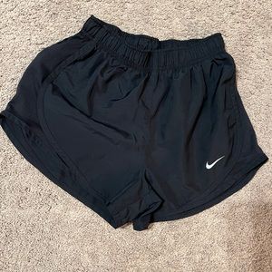 Nike, black gym shorts, size XS, gently worn, smoke free home